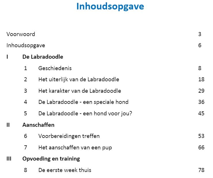 labradoodle geheimen inhoud