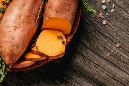 mogen honden zoete aardappel